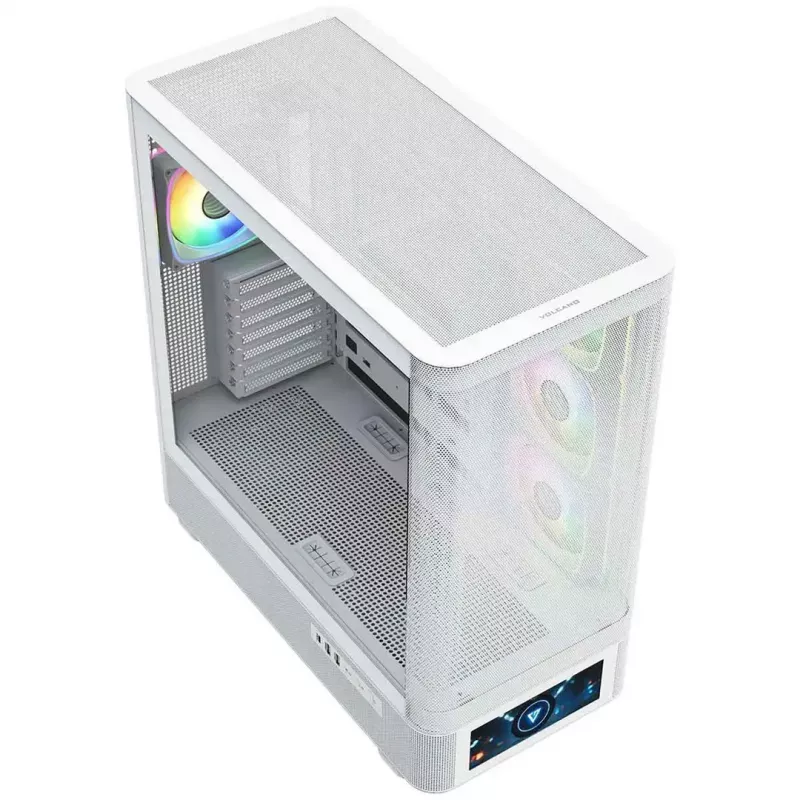 Caixa de computador MODECOM VOLCANO AQ500 ARGB MIDI branco