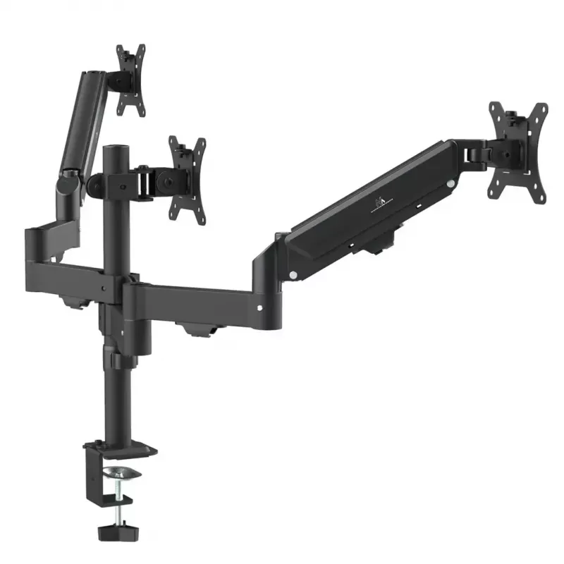 Suporte para monitor MACLEAN MC-137 — mola a gás, para 3 monitores 17