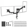 Suporte para monitor MACLEAN MC-137 — mola a gás, para 3 monitores 17