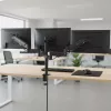 Suporte para monitor MACLEAN MC-137 — mola a gás, para 3 monitores 17