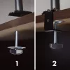 Suporte para monitor MACLEAN MC-137 — mola a gás, para 3 monitores 17