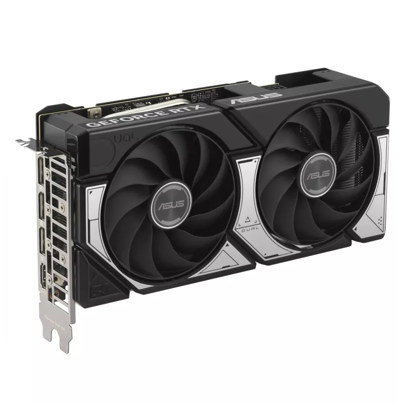 Placa gráfica ASUS GeForce RTX 5060 Ti Dual — 8 GB GDDR7, 128 bits, PCIe 5.0, refrigeração ativa (2 ventoinhas), máx. 7680×4320