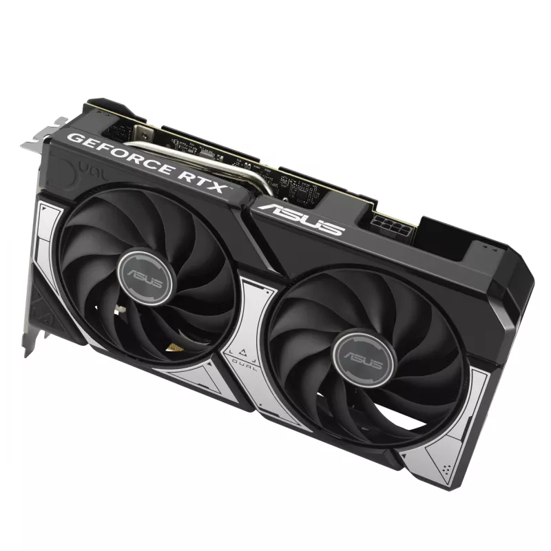 Placa gráfica ASUS GeForce RTX 5060 Ti Dual — 8 GB GDDR7, 128 bits, PCIe 5.0, refrigeração ativa (2 ventoinhas), máx. 7680×4320