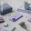 Capa Crong Hybrid Matte Magnetic MagSafe para iPhone 17 — lavanda translúcida, PC+TPU