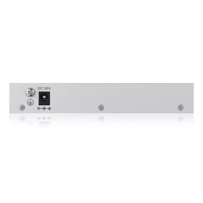 Switch gerido L2 Gigabit PoE de secretária Zyxel GS1200-5HPV3 — 5x Gigabit (10/100/1000), PoE, entrada DC, capacidade de comutação 10 Gbit/s