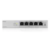 Switch gerido L2 Gigabit PoE de secretária Zyxel GS1200-5HPV3 — 5x Gigabit (10/100/1000), PoE, entrada DC, capacidade de comutação 10 Gbit/s