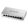 Switch gerido L2 Gigabit Ethernet Zyxel GS1200-8V3 — 8x RJ-45 10/100/1000, 16 Gbit/s, MAC 4000, secretária, cinzento
