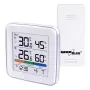 Estação meteorológica sem fios GreenBlue GB169 — temperatura e humidade interior/exterior, relógio, alarme, alcance até 60 m, °C/°F selecionável