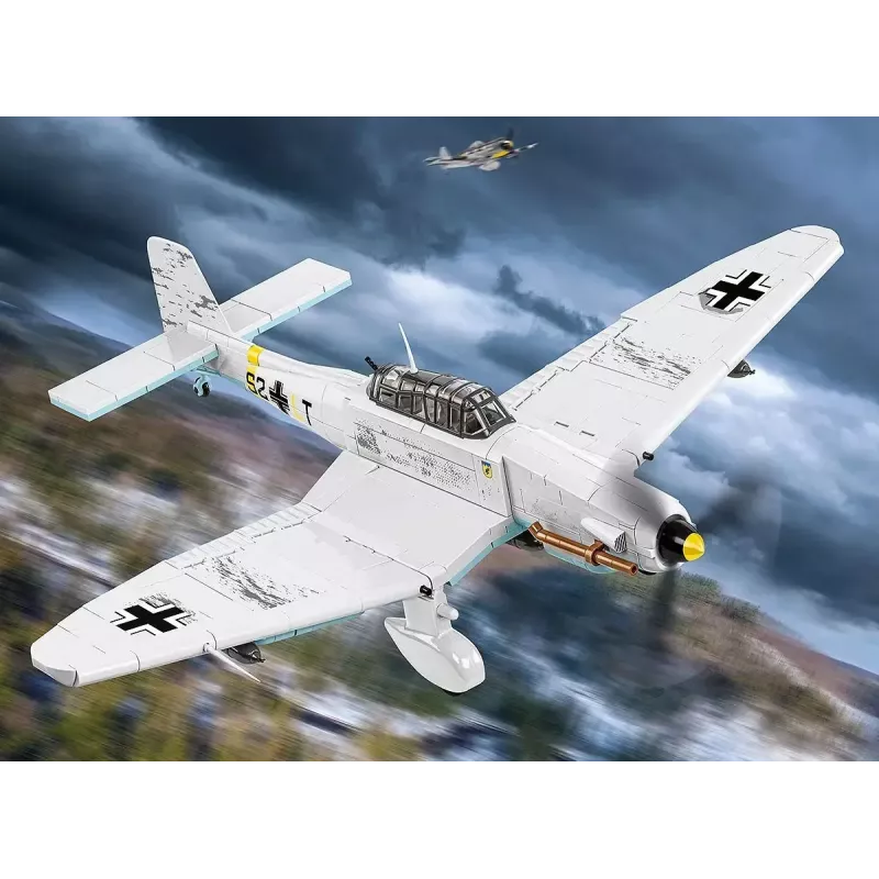 Conjunto de construção Cobi Blocks Junkers JU 87D-3 Stuka 556 peças