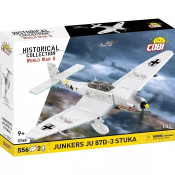 Conjunto de construção Cobi Blocks Junkers JU 87D-3 Stuka 556 peças