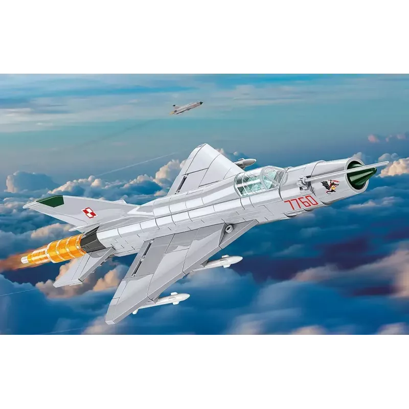 Blocos de construção Cobi MiG-21 MF conjunto de 381 blocos – modelo de brinquedo para montar