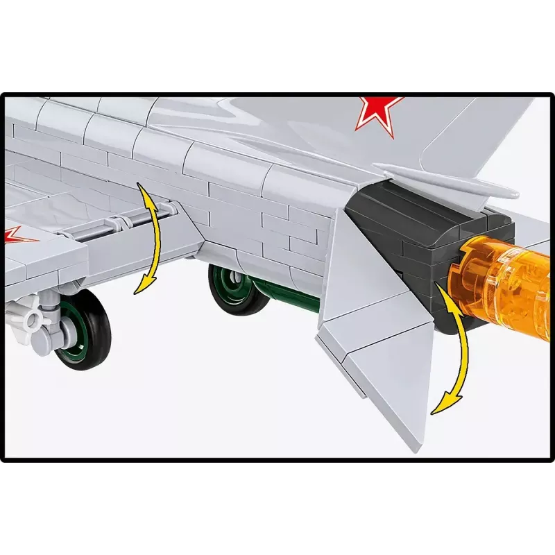 Blocos de construção Cobi MiG-21 MF conjunto de 381 blocos – modelo de brinquedo para montar
