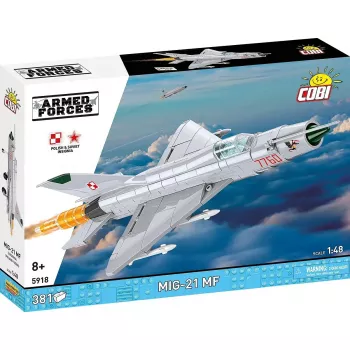 Blocos de construção Cobi MiG-21 MF conjunto de 381 blocos – modelo de brinquedo para montar