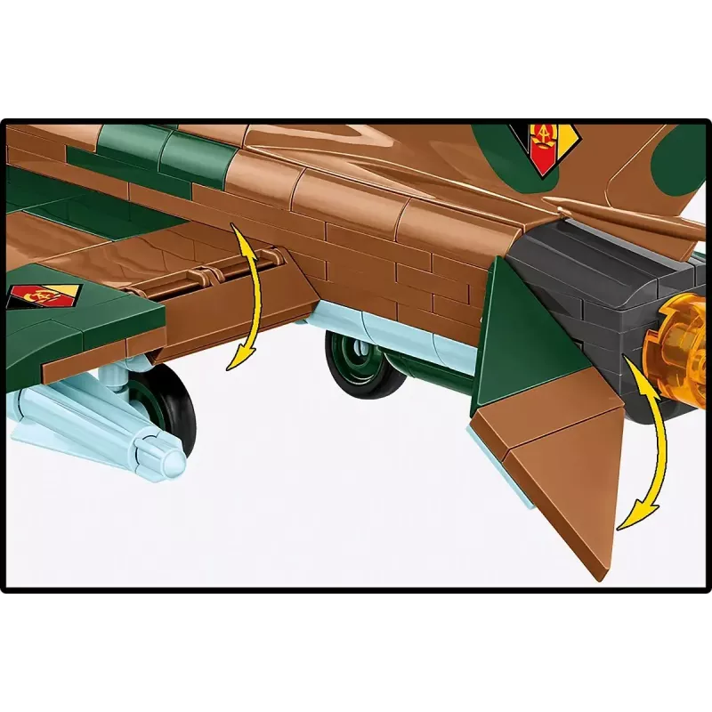 Kit de modelismo Cobi MiG-21 396 peças – conjunto de construção Cobi Blocks
