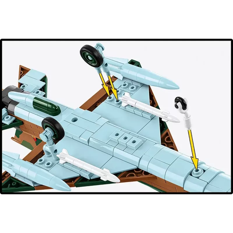 Kit de modelismo Cobi MiG-21 396 peças – conjunto de construção Cobi Blocks