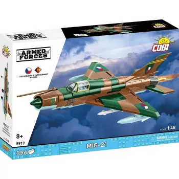 Kit de modelismo Cobi MiG-21 396 peças – conjunto de construção Cobi Blocks