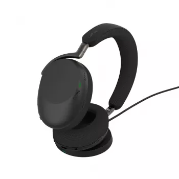 Jabra Evolve3 85 Headset com fios e sem fios arco de cabeça telefonia/música USB Type-C Bluetooth preto
