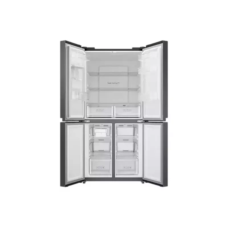 Frigorífico side-by-side Samsung RF48A401EB4/EO de instalação livre 488 L preto