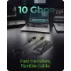 Caixa ICY BOX para SSD M.2 NVMe com USB 3.2 Gen 2 Type-C e iluminação RGB