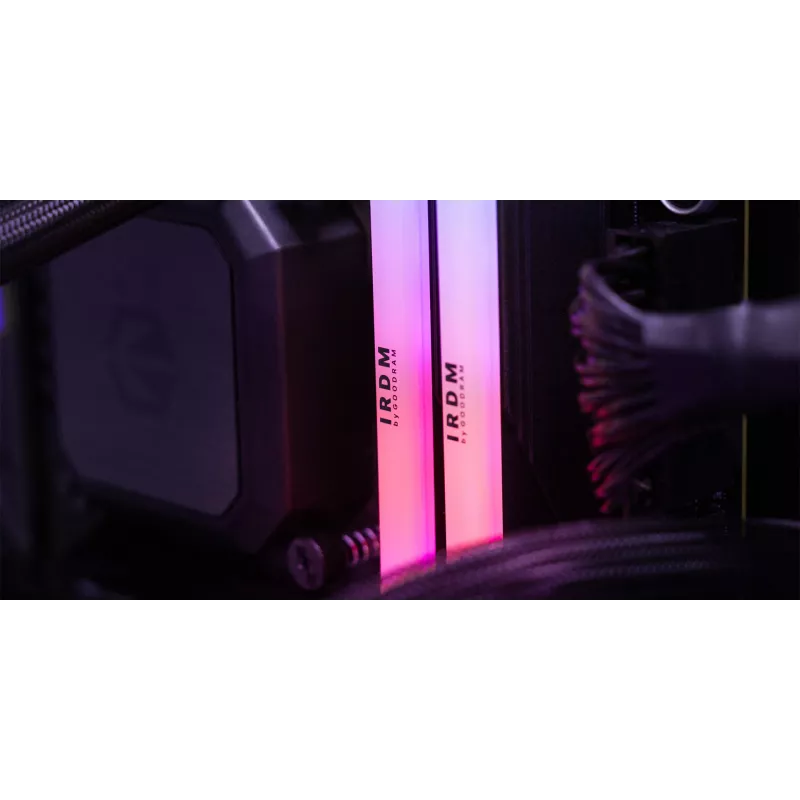 Memória DDR5 IRDM RGB 32GB(2*16GB) /6400 CL32 preta