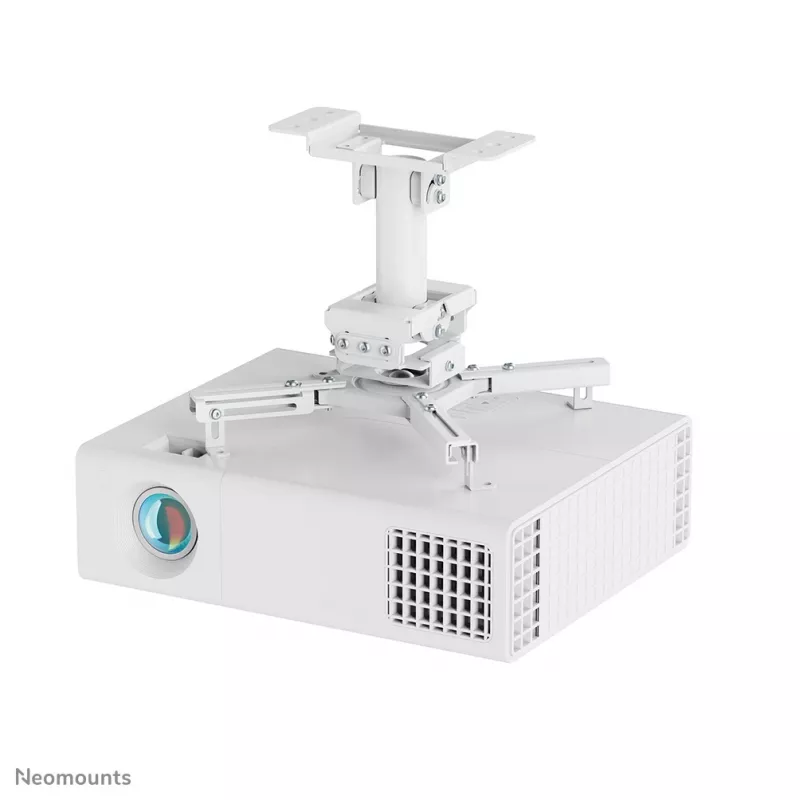 Suporte de teto para projetor Neomounts CL25-530WH1 — totalmente móvel, carga máx. 45 kg, altura 25,5 cm, branco