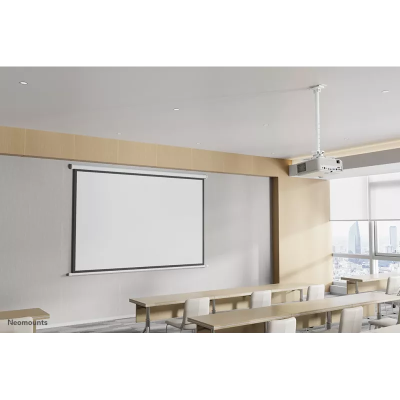 Suporte de teto para projetor Neomounts CL25-540WH1 – h 60,5–90,5 cm – montagem fácil – totalmente móvel