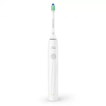 Escova de dentes sónica recarregável Philips Sonicare 2100 HX4022/01 — 1 cabo, 2 cabeças de escova, bateria de iões de lítio, modo Daily Care