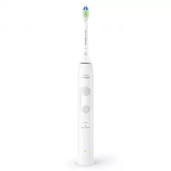 Escova de dentes sónica recarregável Philips 4100 series HX4042/41 — bateria de iões de lítio integrada, 2 cabeças de escova, modos Limpeza diária e Cuidado das gengivas
