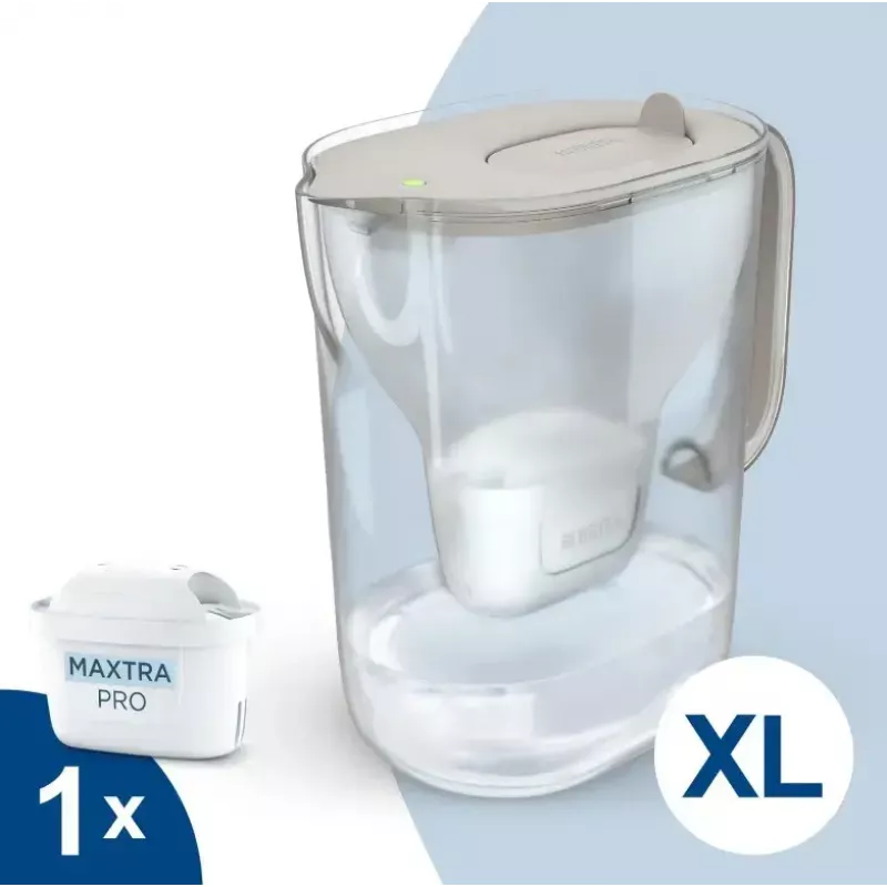 Jarro com filtro de água BRITA Style ESSENTIAL XL areia com filtro MX Pro Pure Performance