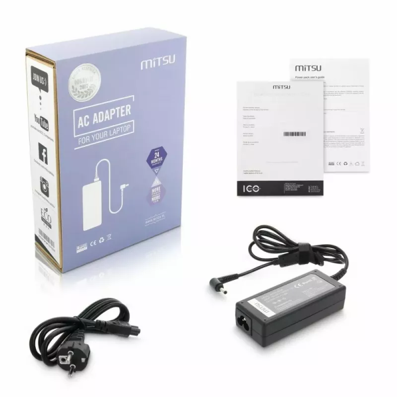 Fonte de alimentação MITSU ZM/AS19342E 19V 3,42A para portáteis e dispositivos portáteis