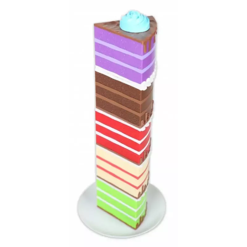 Bolo de brincar magnético MALIK MalBlo Magnetic – conjunto de bolo para jogo de faz de conta com peças magnéticas e acessórios