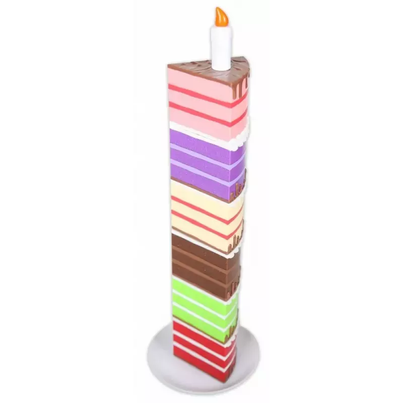 Bolo de brincar magnético MALIK MalBlo Magnetic – conjunto de bolo para jogo de faz de conta com peças magnéticas e acessórios