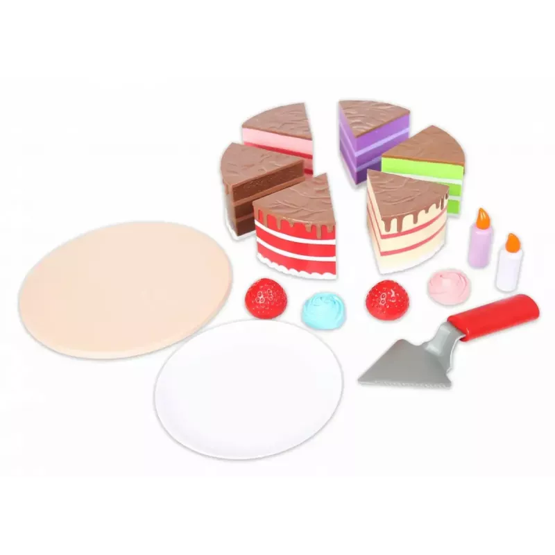 Bolo de brincar magnético MALIK MalBlo Magnetic – conjunto de bolo para jogo de faz de conta com peças magnéticas e acessórios