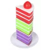 Bolo de brincar magnético MALIK MalBlo Magnetic – conjunto de bolo para jogo de faz de conta com peças magnéticas e acessórios