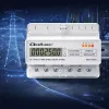 Contador de energia trifásico para calha DIN QOLTEC 50978 — 400 V, 100 A