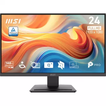 Monitor de computador MSI Pro MP241 E14V 23,8 polegadas (60,5 cm) Full HD 1920×1080 VA LCD, 4 ms, VESA, preto