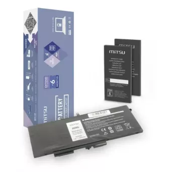Bateria de portátil recarregável MITSU 5BM335 para Dell, 6000 mAh