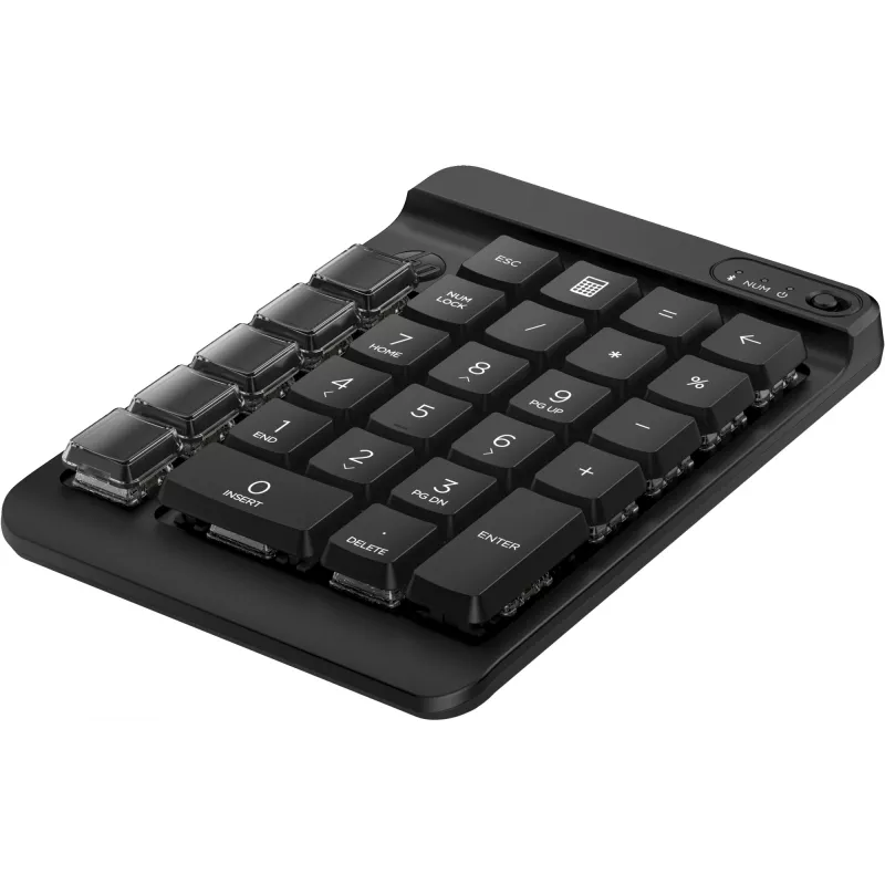 Teclado numérico sem fios programável HP 430, sem fios, Bluetooth, mecânico, preto