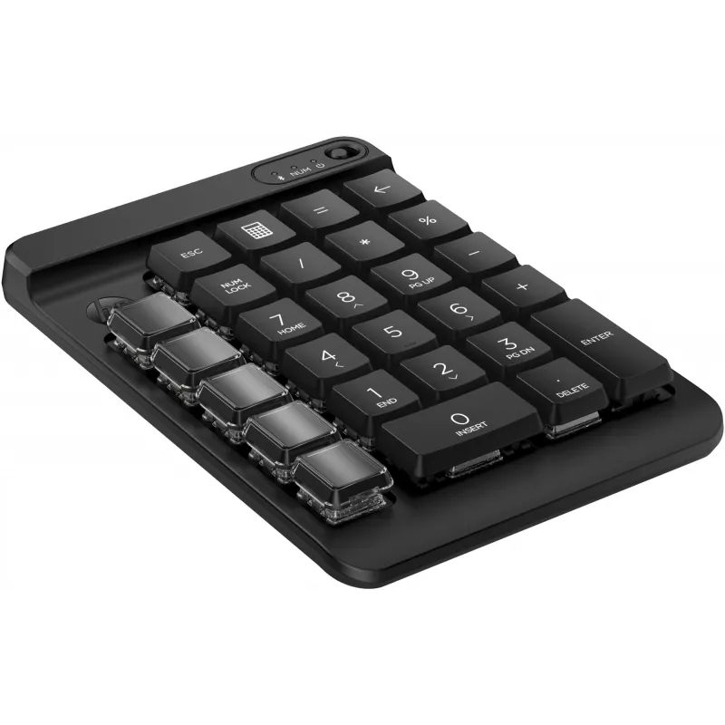 Teclado numérico sem fios programável HP 430, sem fios, Bluetooth, mecânico, preto