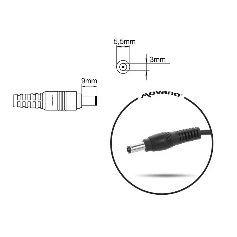 Fonte de alimentação MITSU para Samsung 19V 3,16A (modelo 5ZM050)