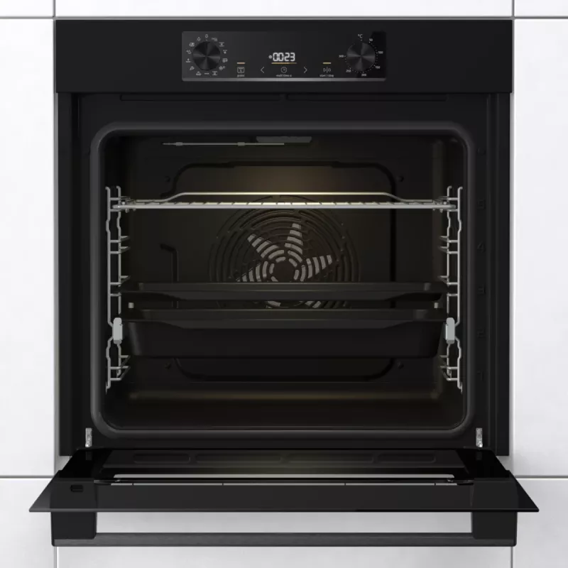 Forno elétrico Gorenje BOS6737E06B RAL9005, Grande, Elétrico, 77 l, 77 l, 2300 W, 300 °C