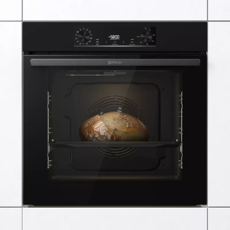Forno elétrico Gorenje BOS6737E06B RAL9005, Grande, Elétrico, 77 l, 77 l, 2300 W, 300 °C