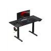Secretária gaming reta Huzaro Hero 8.2 preta MDF retangular 1200x600 mm, altura ajustável 720–1180 mm, capacidade de carga 80 kg