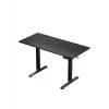 Secretária gaming reta Huzaro Hero 8.2 preta MDF retangular 1200x600 mm, altura ajustável 720–1180 mm, capacidade de carga 80 kg