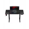 Secretária gaming reta Huzaro Hero 8.2 preta MDF retangular 1200x600 mm, altura ajustável 720–1180 mm, capacidade de carga 80 kg