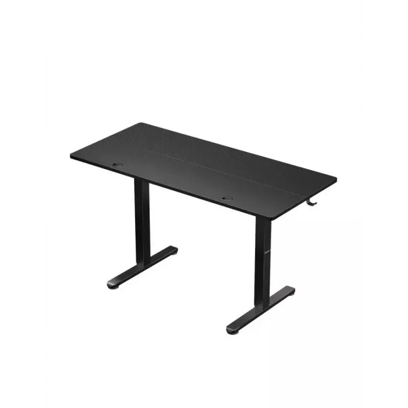 Secretária gaming reta Huzaro Hero 8.2 preta MDF retangular 1200x600 mm, altura ajustável 720–1180 mm, capacidade de carga 80 kg