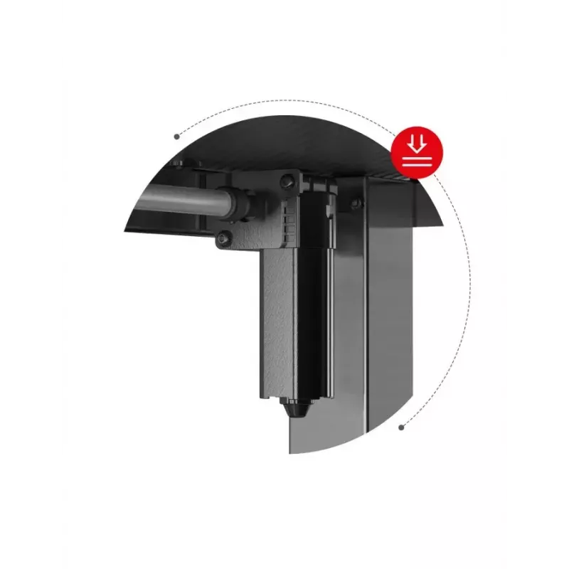 Secretária gaming reta Huzaro Hero 8.2 preta MDF retangular 1200x600 mm, altura ajustável 720–1180 mm, capacidade de carga 80 kg