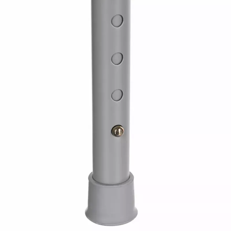 Cadeira sanitária dobrável ANTAR com braços, caixa de armazenamento, estrutura em aço, altura ajustável 35–50 cm, carga máx. 120 kg, cinzento
