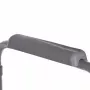 Cadeira sanitária dobrável ANTAR com braços, caixa de armazenamento, estrutura em aço, altura ajustável 35–50 cm, carga máx. 120 kg, cinzento