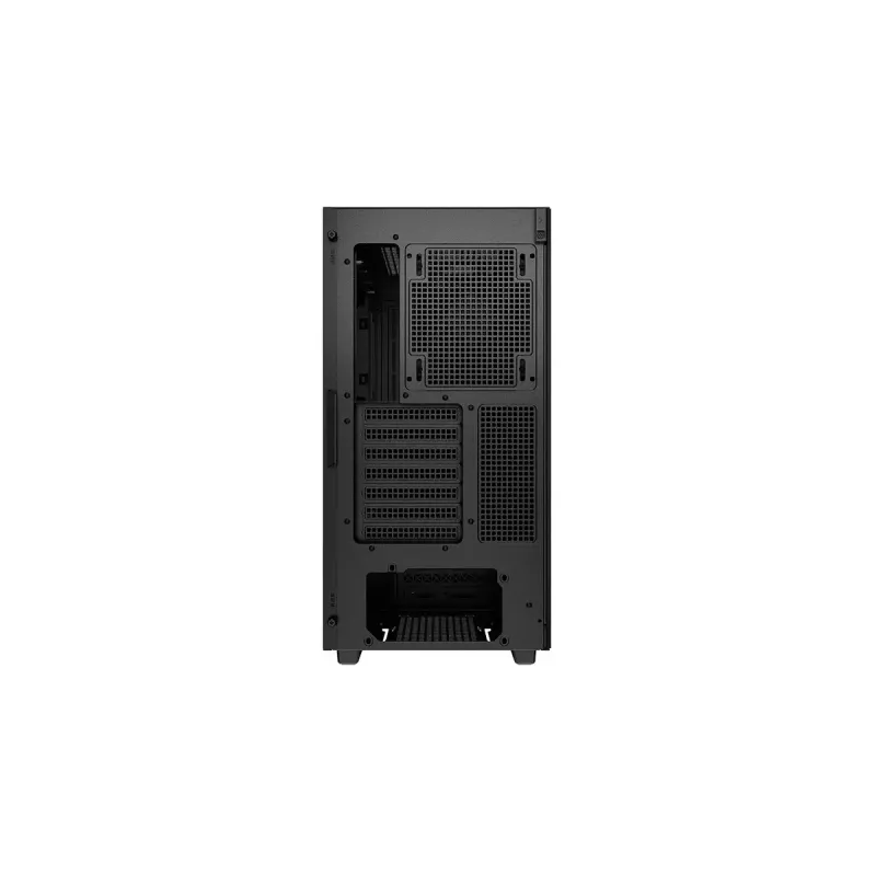 Caixa de PC DeepCool CH510 Midi Tower preta — vidro temperado, microATX/ATX, suporta radiadores de 360 mm à frente/em cima, comprimento máximo de GPU 38 cm, fonte de alimentação em baixo, 7 slots de expansão